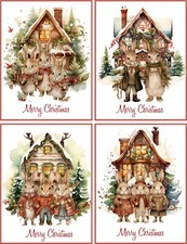 8 CHRISTMAS CARDS BUNNY RABBIT