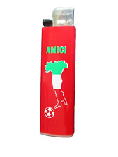 AMICI FOOTBALL  - Vintage ITALIA 90  DISPOSABLE LIGHTER, Empty, 1990 Made PEUDOR