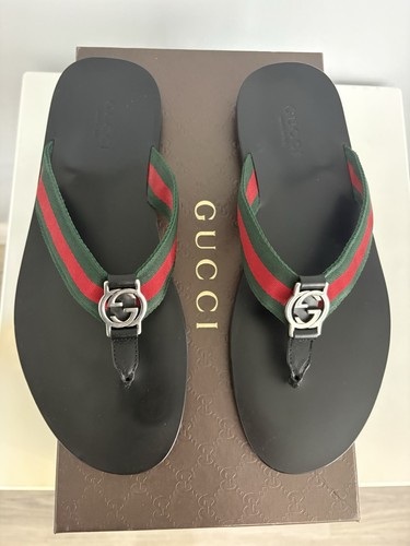 Gucci leather thong - leather,