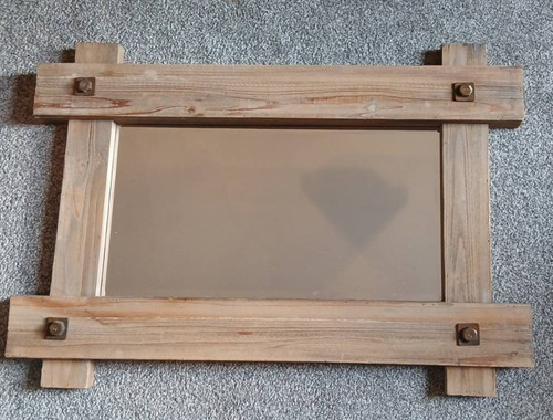 Rustic wall mirror 34 - wall,