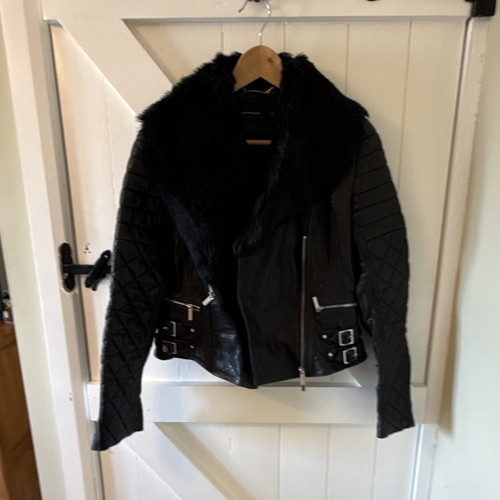 Karen millen black leather - millen,