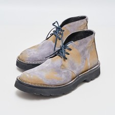 Paul Smith Preston Blue Shoes Men's UK 8 EU 42 Yellow & Grey Print Drummond