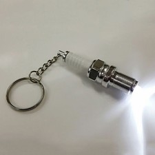 2PCS White LED Key Chain Spark