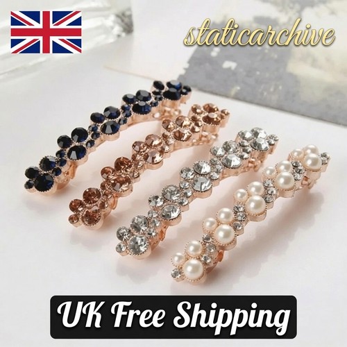 Crystal rhinestone hair clip - rhinestone,