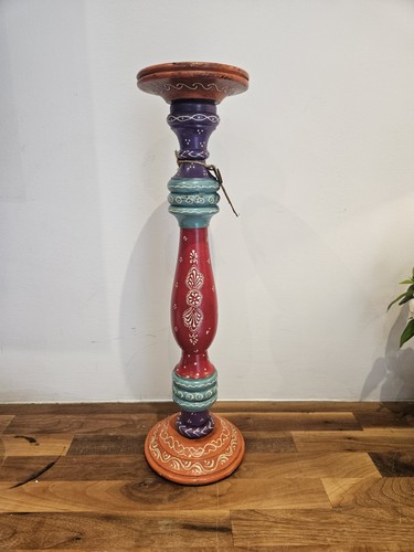 Folk art hand painted wood - painted,