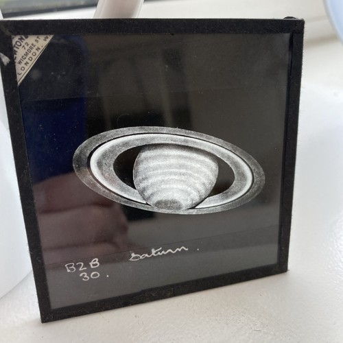 Magic lantern slide saturn - slide,