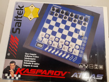 Saitek Kasparov Atlas Chess Computer Game 1998 Tested/Original Box/ Complete g10