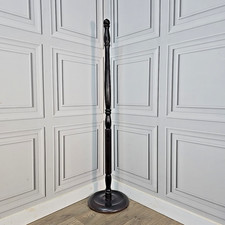 Vintage Wooden Standard Lamp Floor Room Light – Turned Wood - For Rewire - Retro