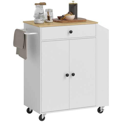Homcom kitchen island with - kitchen,