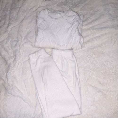 Primark white piece fleece - white,