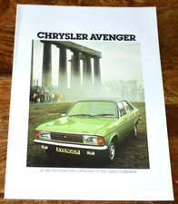 CHRYSLER AVENGERUK SALES