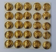 Royal Crown Buttons British