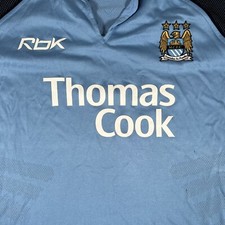 Rare Original Manchester City 2006/2007 Home Football Shirt Long Sleeve Large