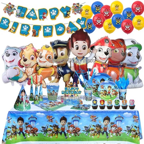 Paw patrols party - patrols, supplies