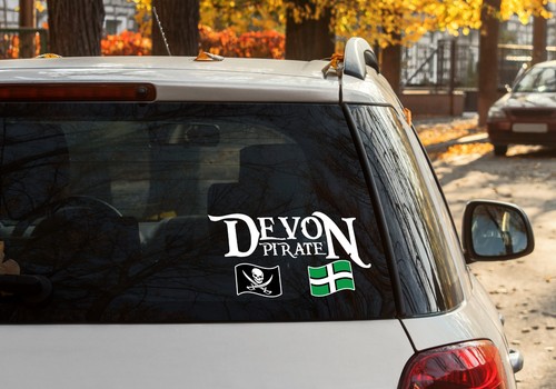 Devon flag pirate car - flag,