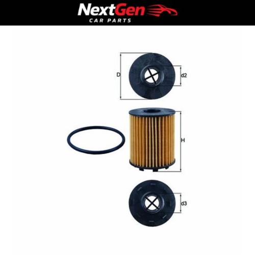 Mahle oil filter 371d - mahle, ox