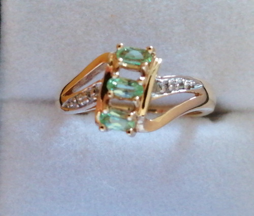 Paraiba tourmaline ring - ring, 9ct