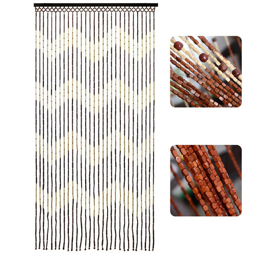 Bamboo beaded door curtain - door,