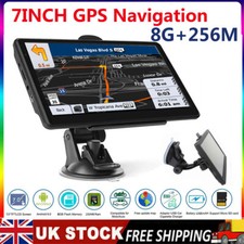 7" Truck Sat Nav HGV Lorry LGV 2025 UPDATED UK Europe Maps POIs Keyfuels Laybys~