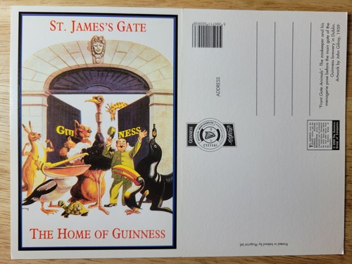 Guinness postcard official - guinness,