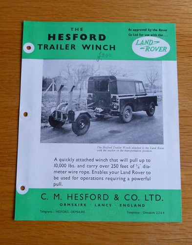 Land rover hesford - land, trailer