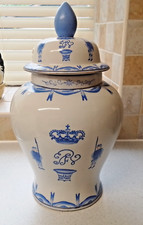 Large vintage Chinese blue and