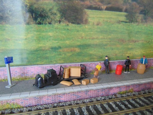 Model railway station - railway,