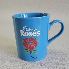 Vintage Cadburys Roses Chocolates Mug Made In England Blue VGC Retro