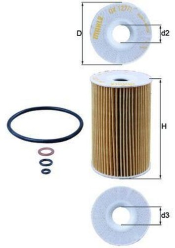 Oil filter mahle - fits, bmw