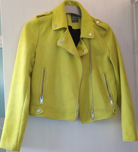 Primark lime green suede feel