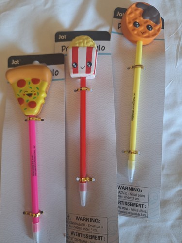 Lot junk food novelty pens - lot,