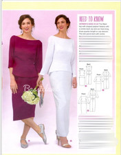 Prima Peplum Top and Pencil