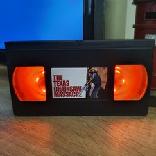 The Texas Chainsaw Massacre LED VHS Tape Lamp Birthday Xmas Gift Retro Light