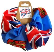 Handmade Fiji Fijian Flag Hair Scrunchie Scrunchies Accessory Band Elastic