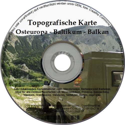Topo map eastern - eastern, europe
