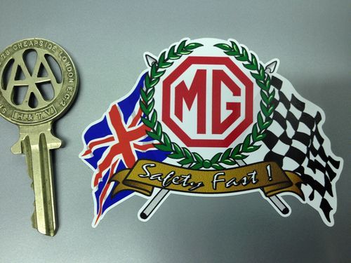 Garland flags scroll car - &,