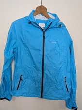 Musto Ladies UK 12 Blue Waterproof Lightweight Hooded Jacket Outdoor Coat