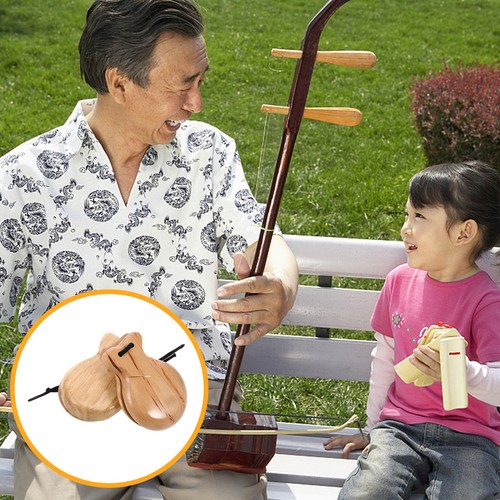2pcs wooden castanets musical - wooden,