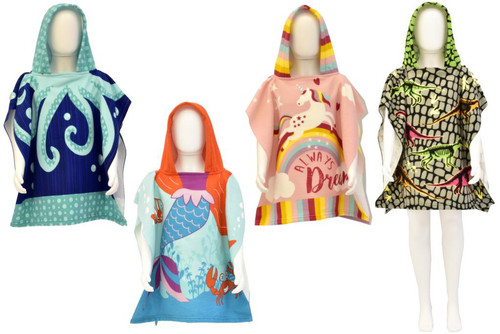 Boys girls microfibre hooded - boys,