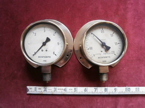 Vintage wika brass gauges - wika,