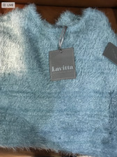 Fluffy Eyelash Jumper Teal