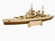 HMS Prince of Wales: Woodcraft Quay Battleship Construction Wooden 3D Model Kit