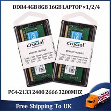 Crucial 8GB 16GB DDR4 RAM 2400
