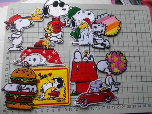 Snoopy embroidered iron - snoopy, sew