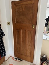 1930s Internal Varnished Pitch Pine Four Panel Doors over  90 yrs Old
