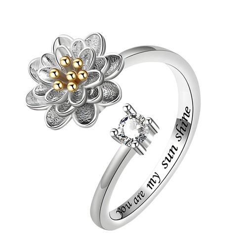 925 sterling silver - 925, flower