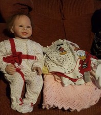 Real Life Baby Doll + Large Bundle Of Clothes