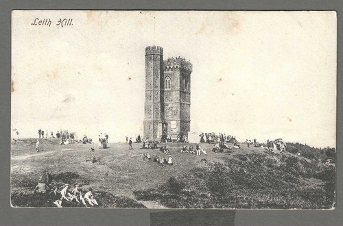 Vintage postcard leith - postcard, hill