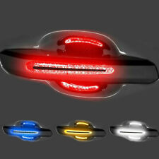 8PCS Car Door Handle Bowl Protector Film Reflective Strip Anti Scratch Sticker