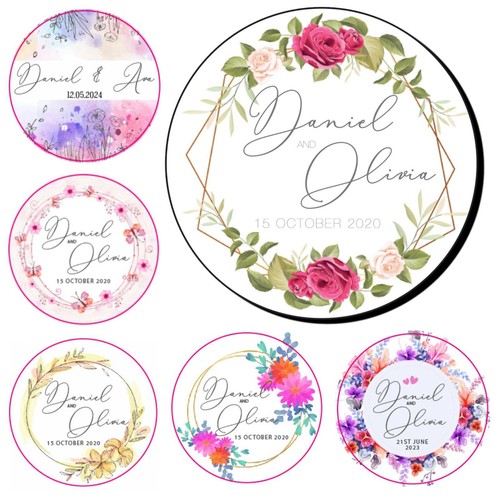 Personalised wedding stickers - wedding,